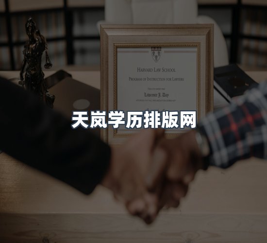 关于天岚学历排版网